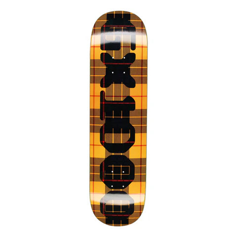 GX1000 - OG Logo Tartan Yellow Deck (8.5")